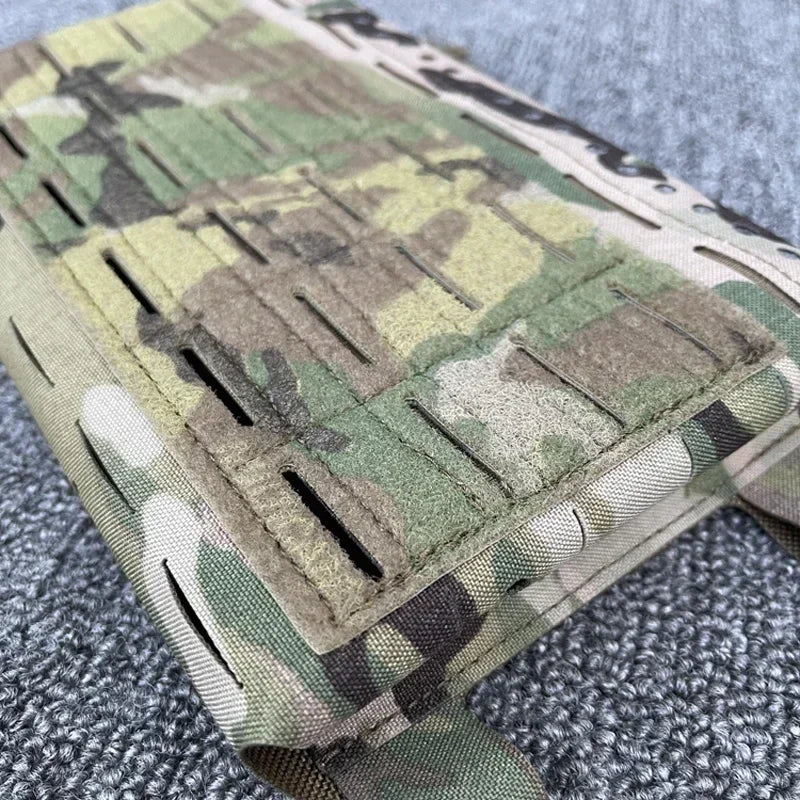 Tactical SS MK5 Chest Rig Panel Pouch Laser Cutting Molle Expansion Conversion Plate Pouch Chest Hanging Plate Carrier Bag MC