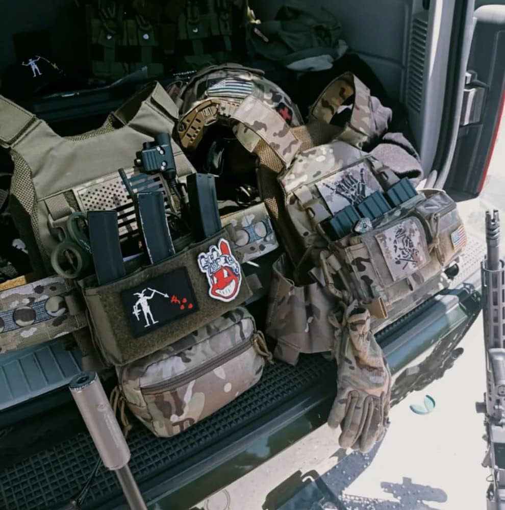 Tactical Drop Pouch Sub Abdominal Carrying Kit Bag Fanny Pack with Hook and Loop Panel for Tactical Vest Chest Rig (Camo)