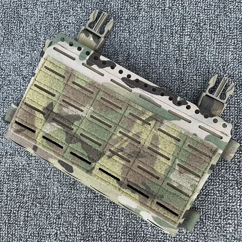 Tactical SS MK5 Chest Rig Panel Pouch Laser Cutting Molle Expansion Conversion Plate Pouch Chest Hanging Plate Carrier Bag MC