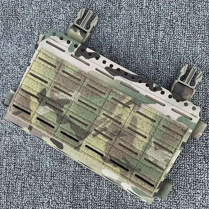 Tactical SS MK5 Chest Rig Panel Pouch Laser Cutting Molle Expansion Conversion Plate Pouch Chest Hanging Plate Carrier Bag MC