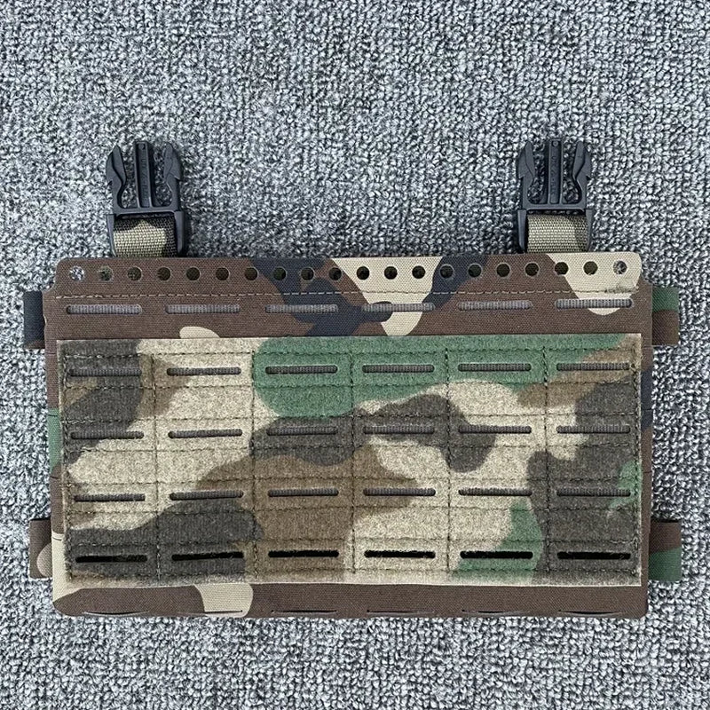 Tactical SS MK5 Chest Rig Panel Pouch Laser Cutting Molle Expansion Conversion Plate Pouch Chest Hanging Plate Carrier Bag MC