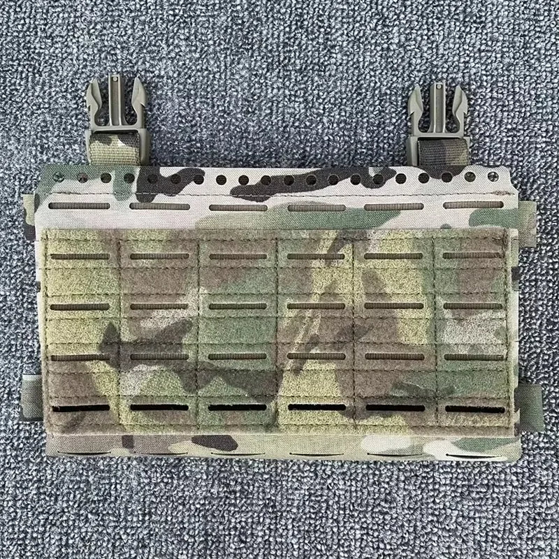 Tactical SS MK5 Chest Rig Panel Pouch Laser Cutting Molle Expansion Conversion Plate Pouch Chest Hanging Plate Carrier Bag MC