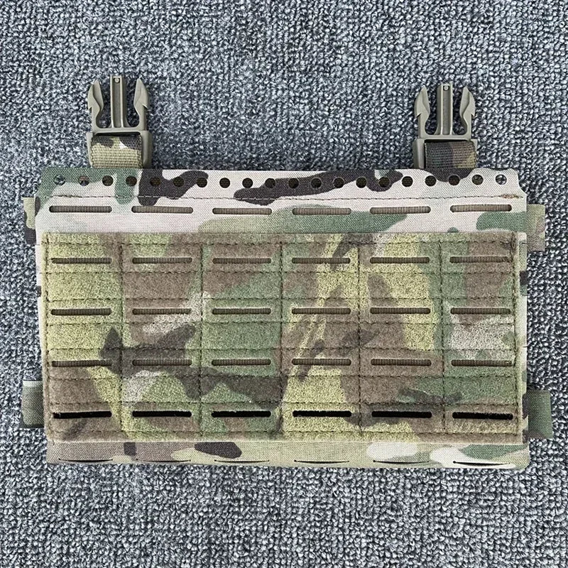 Tactical SS MK5 Chest Rig Panel Pouch Laser Cutting Molle Expansion Conversion Plate Pouch Chest Hanging Plate Carrier Bag MC