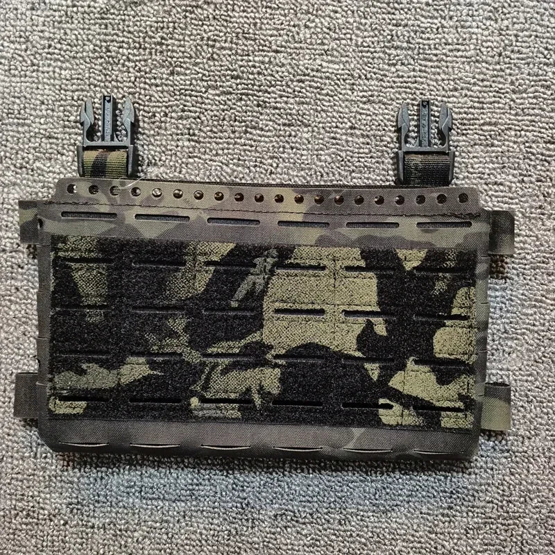 Tactical SS MK5 Chest Rig Panel Pouch Laser Cutting Molle Expansion Conversion Plate Pouch Chest Hanging Plate Carrier Bag MC