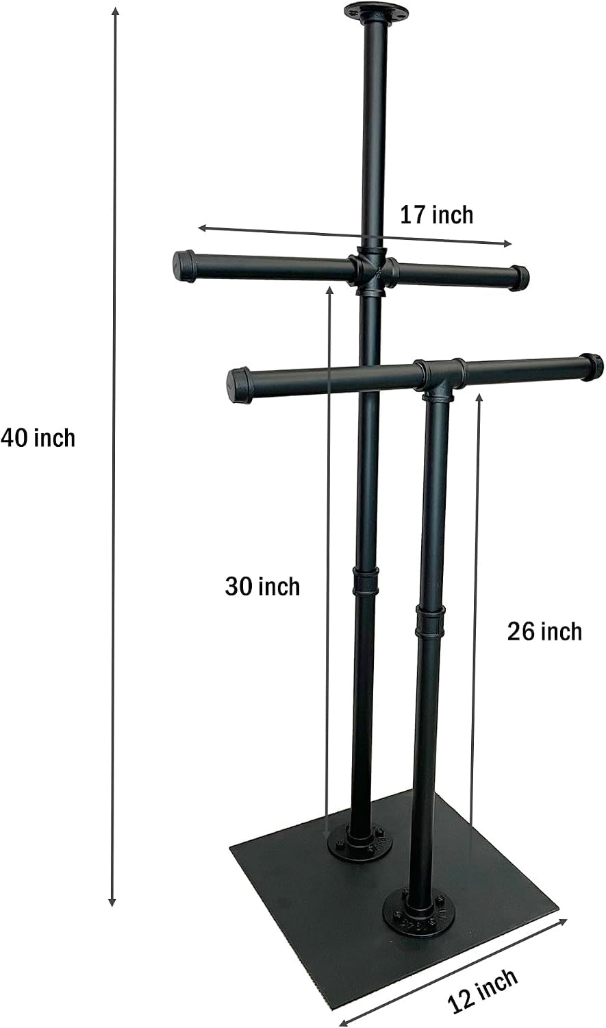 Hold up to 200 Lbs All Metal Tactical Gear Stand Body Armor Stand Plate Carrier Holder Stand Body Armor Stand Display Tactical Gear Tree Police Gear Holder Police Gear Rack